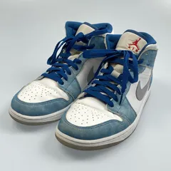 【姫路東店】 中古 NIKE | ナイキ スニーカー AIR JORDAN 1 MID SE WHITE HYPER ROYAL RED DN3706-401 2022A/W 27.0cm ライトブルー 【126】