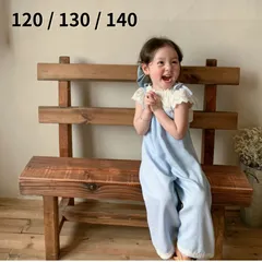 リボンサロペット♡子供服 キッズ ベビー服 サロペット オーバーオール デニム ジーンズ 親子コーデ リンクコーデ 女の子 ジュニア おそろい 洋服 オシャレ 120cm 130cm 140cm