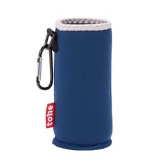 【迅速発送】tone TC-26 スタンディングボトルカバー フック 350ml 水筒カバー ペットボトルカバー 手提げ 水筒 保温 ケースボトル用 ポーチ サーモス 象印 タイガー 魔法瓶 (ネイビー)