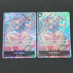 ワンピカード ニコ・ロビン SR★ パラレル 2枚セット OP12-087 師弟の絆