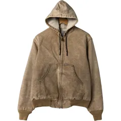 古着 80~90年代 カーハート Carhartt アクティブジャケット ダックフルジップパーカー USA製 メンズL相当 ヴィンテージ/eaa550110