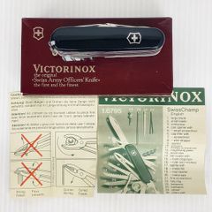 VICTORINOX ビクトリノックス スイスチャンプ 1.6795.3 マルチツール 黒 箱・取説付 十徳ナイフ Swiss Army Officers' Knife■