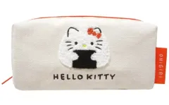 【中古】バッグ ハローキティ おにぎりシリーズ 帆布スクエアポーチ(相良刺繍) 「サンリオキャラクターズ」