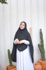 ロングヒジャブ AYAMI BERGO INSTANT HIJAB SIZE XL ヒジャブ イスラム教 宗教 民族衣装 ツートン 女性用 レディース 正装 ムスリム シンプル ロング