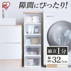 【公式】チェスト 5段 ランドリーチェスト おしゃれ アイリスオーヤマ 木天板 北欧 タンス ウッドトップスリム リビング 収納 収納ケース 引き出し 衣類収納 NSS-325WTのサムネイル