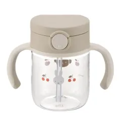 7カ月から 200ml おでかけストローマグ 手前にくるストローで最後まで飲み切りできる 軽くて丈夫 トライタン 食洗器利用可 洗いやすい ミッフィー＆ボリス リッチェル