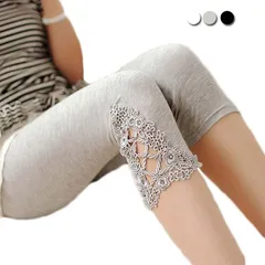 Chipchipshop 春夏マストバイ！レース付き7分丈インナーパンツ Chipchipshop 春夏マストバイ！レース付き7分丈インナーパンツ