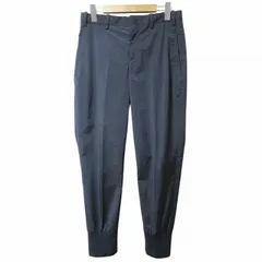 ニールバレット Neil Barrett リブ ストレッチ ナイロン パンツ スラックス スリムフィット ローライズ 44 S相当 紺 ネイビー IBO72 Xのサムネイル