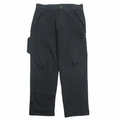 2010年 ワイスリー Y-3 ヨウジヤマモト Yohji Yamamoto ロゴ 刺繍 スウェット カーゴ パンツ ワイド M 黒 ブラック メンズのサムネイル