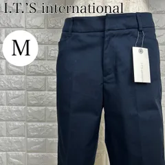 アイティエスインターナショナル I.T.’S international Mサイズ クロップドパンツ ブラック  カジュアル 伸縮素材 【A1591-00】