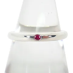 ティファニー　スタッキングバンド　ルビーリング　4号　良品　箱付き　42324 ティファニー スタッキングバンド ルビーリング 4号 良品 箱付き