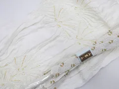 【一輝堂】【着物】和装小物　帯締め帯揚げセット　礼装用　絞り　金糸　平組　25w02-1979