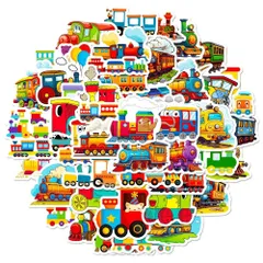 最短当日発送 機関車 電車 SL トーマス 蒸気機関車 ランダム 10枚セット ステッカー ヴィンテージシール スーツケース トランク バイク 自転車 車 猫 パソコン スマホ ヘルメット 旅行用品 目印 トラベル デコレーション おしゃれ