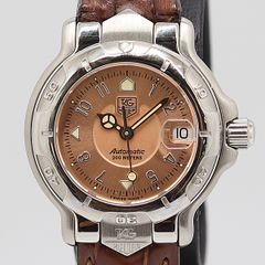 デッドストック級 稼働 タグホイヤー 6000シリーズ AT/自動巻き ピンクゴールド文字盤 WH2315 レディース腕時計 0234300 4ANT KMR