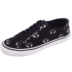 美品 ケンゾー KENZO スニーカー ローカット 総柄 キャンバス シューズ 靴 レディース イタリア製 37(23cm相当) ブラックのサムネイル