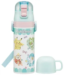 Color:470ml2way スケーター(Skater) 子供用 ステンレス 水筒 2way 直飲み 470ml コップ飲み 430ml 子供に優しい軽量タイプ ポケモン ポッピングアップ 保温 保冷 waterbottle スポーツボトルキッズ 子供 こど