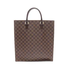ルイ・ヴィトン LOUIS VUITTON トートバッグ サックプラ ダミエエベヌ N51140 PVCコーティングキャンバス レザー サック・プラ レディース Used A