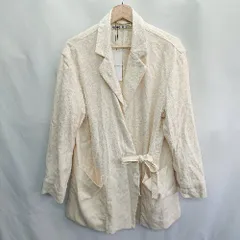 ◇ ⊇ ◎●未使用● niko and … ウエスト紐付き ロングカーディガン風 長袖 ジャケット サイズF アイボリー レディース E  【1410290019252】