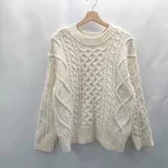 ◇ ⊇ SENSE OF PLACE by URBAN RESEARCH 長袖 ニット サイズF オフホワイト レディース E  【1503060033395】