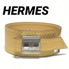 エルメス レザー アルテミス ブレスレット イエロー ゴールド