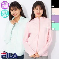 FILA フィラ レディース 水陸両用 スムースロゴUVウェア 長袖フルジップ ラッシュガード ジャケット 324-672