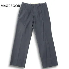 McGREGOR マクレガー 秋冬 ストレッチ★ タック入り スラックス パンツ Sz.91 メンズ 灰 グレー 大きいサイズ