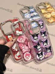 スマホケース　キティーちゃん　クロミちゃん　iPhone対応　アイフォンケース　iPhone16pro/16promax/15/14/13　可愛いケース　海外限定　新品未使用　5タイプ選択可能
