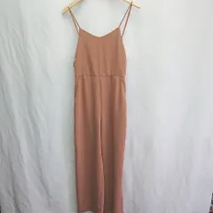 ◇ Θ URBAN RESEARCH 肩紐調整可能 ウエストゴム ノースリーブ サロペット サイズF オレンジ系 ブラウン系 レディース E  【1410290035917】