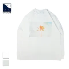 【新品】 OFFSHORE オフショア OS×U-SKE PALMTREE L/S TEE メンズ/レディース ホワイト/グレー S-XL OS24-2CS-002のサムネイル