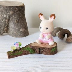 【再販不可】キノコの道　飾り台　シルバニアやミニチュアにも