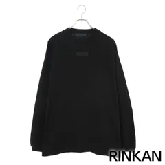 フォグ ESSENTIALS LS TEE Jet Black フロントラバーロゴ長袖 