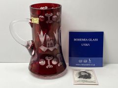 未使用品 エーゲルマン　ボヘミアングラス　ビアジョッキ　ビアマグ