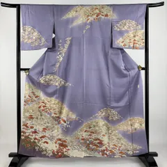 振袖 正絹吾妻徳穂 落款 金糸金彩桜 藤稔松＆新品貝絞り菊文様帯揚げ＆重ね襟3点 振袖 正絹吾妻徳穂 落款 金糸金彩桜 藤稔松＆新品貝絞り