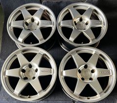 ☆送料無料☆TECMAG ベンツ アウディ 社外品 17インチ ホイール4本 8J 35 PCD120 ハブ径約72.5    No.616