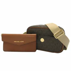 マイケルコース ショルダーバッグ MICHAEL KORS 2IN1 カメラ クロスボディ 35S4G5MC1B BROWN (ブラウン) アウトレット レディース