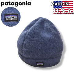 【定番】 USA製 パタゴニア patagonia シンチラ Synchilla フリース キャップ ビーニー ぼうし 帽子 KIDS S ネイビー アウトドア ギア 小物 雑貨 キッズ 子供用 ♪