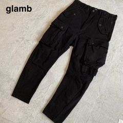 【glamb】グラム　ワークパンツ　ブラック　S カーゴパンツ　黒