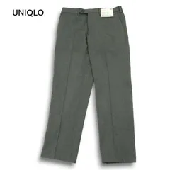 【新品 21AW】 UNIQLO ユニクロ 秋冬 ヒートテック★ スマート スリム フィット パンツ Sz.W79 メンズ 灰 グレー 未使用