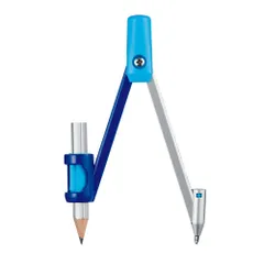 （まとめ買い）クツワ はじめてのコンパス ブルー CP232BL 【5個セット】