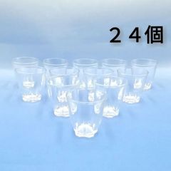 ADERIA　アデリア　石塚硝子　五角台付小　ミニグラス　ショットグラス　２４個セット　ガラス　レトロ　新品未使用