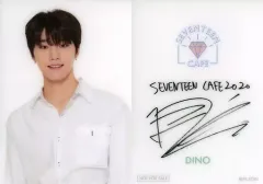 【中古】コレクションカード(男性) SEVENTEEN/DINO(ディノ)/バストアップ・印刷サイン入り/「SEVENTEEN CAFE 2020」渋谷・東京・大阪(前半)・名古屋・福岡会場限定 事前予約特典オリジナルカード