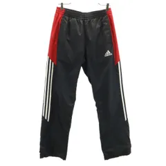 adidas アディダス トレーニング ウインドパンツ L 黒 裏トリコット メンズ 古着