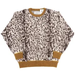 新品 WACKO MARIA GUILTY PARTIES LEOPARD MOHAIR CREW NECK SWEATER ニット セーター 【サイズ：L】 WHITE 23SS-WMK-KN07 ワコマリア メンズ 5A3/H06100/KUG11/