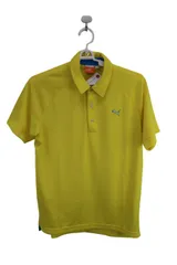 【美品】PUMA GOLF(プーマゴルフ) ポロシャツ 黄色 メンズ US S ゴルフ用品 2410-0883 中古