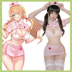 【在庫処分】可愛い かわいい 下着 仮装 コスチューム メイド コスチューム 服 制服 ース 女医 白衣 大人 天使 ランジェリー ナ仮装 セクシー レディース セクシー ハロウィン （ピンク） 半袖 マイクロビキニ ミニスカート ナース服 レディース コスプ