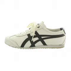 オニツカタイガー Onitsuka Tiger メキシコ66 MEXICO 66 スニーカー レザー ローカット US6.5 25cm 白 ホワイト 黒 ブラック /XZ ■GY03