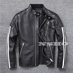 カウハイド 復刻30'sスタイル シングル ライダース メンズ 革ジャン レザージャケット 牛革
