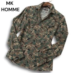 新品未着用〈ROSASEN ロサーセン〉ロゴ刺繍 迷彩柄 起毛生地 ストレッチ素材 ゴルフ パンツ ネイビー 76 ロサーセン（柄カモフラージュ・迷彩）（スポーツ