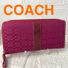 在庫処分セール❣️最終値下げ❣️デザイン可愛い❣COACHコーチ長財布レザーレディースピンクラウンドファスナーノアーズ大容量NOAH’S