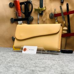 メンズ 財布 長財布 本革 ラウンドファスナー メンズ ヌメ革 手縫い